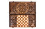 Handmade Wooden Backgammon Set with Pomegranates and Grapes, 60 cm - photo 7