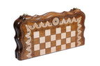 Handmade Wooden Chess and Backgammon Set with Eternity Sign, 40 cm - photo 4