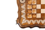 Handmade Wooden Chess and Backgammon Set with Eternity Sign, 40 cm - photo 11
