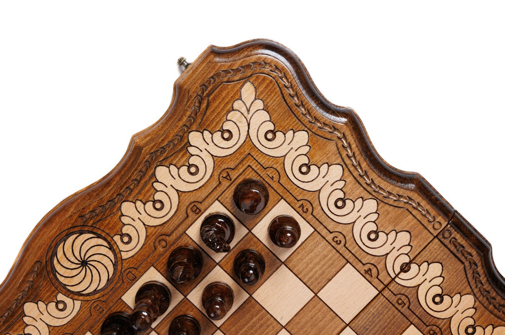 Handmade Wooden Chess and Backgammon Set with Eternity Sign, 40 cm - photo 12