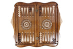 Handmade Walnut Chess and Backgammon Set with Ornamental Braid Pattern and Ararat Outline, 60 cm - photo 8
