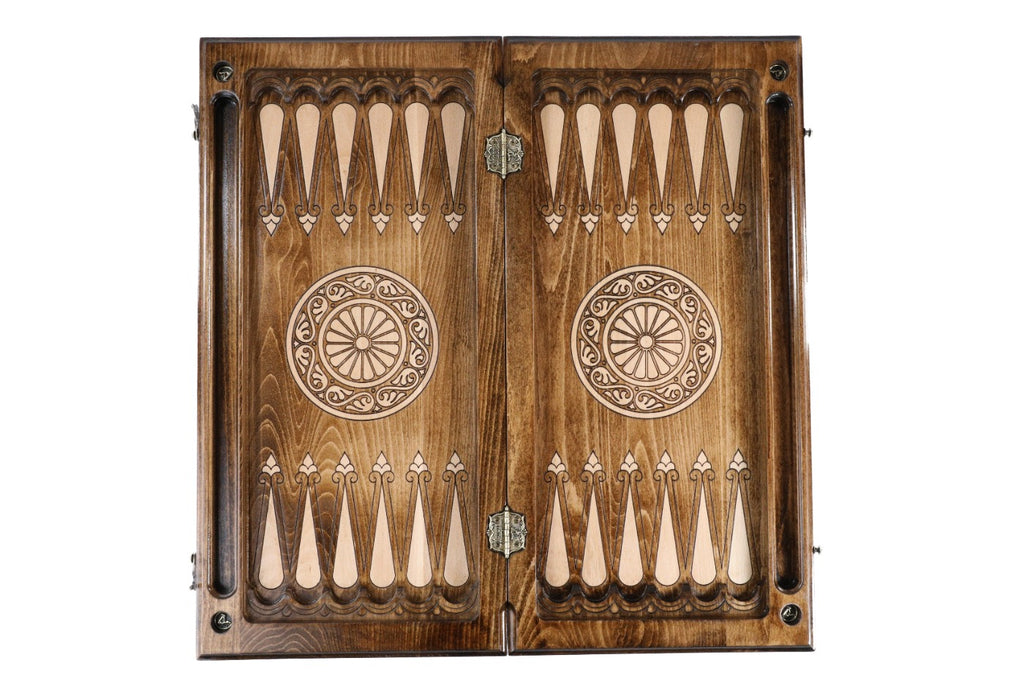 Handmade Wooden Chess and Backgammon Set, Classic Board, 60 cm - photo 9