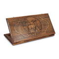 Backgammon Set with Deer, 60 cm – handmade wooden nardi board by Hrachya Ohanyan