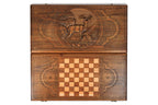 Handmade Wooden Backgammon Set with Deer, 60 cm - photo 9