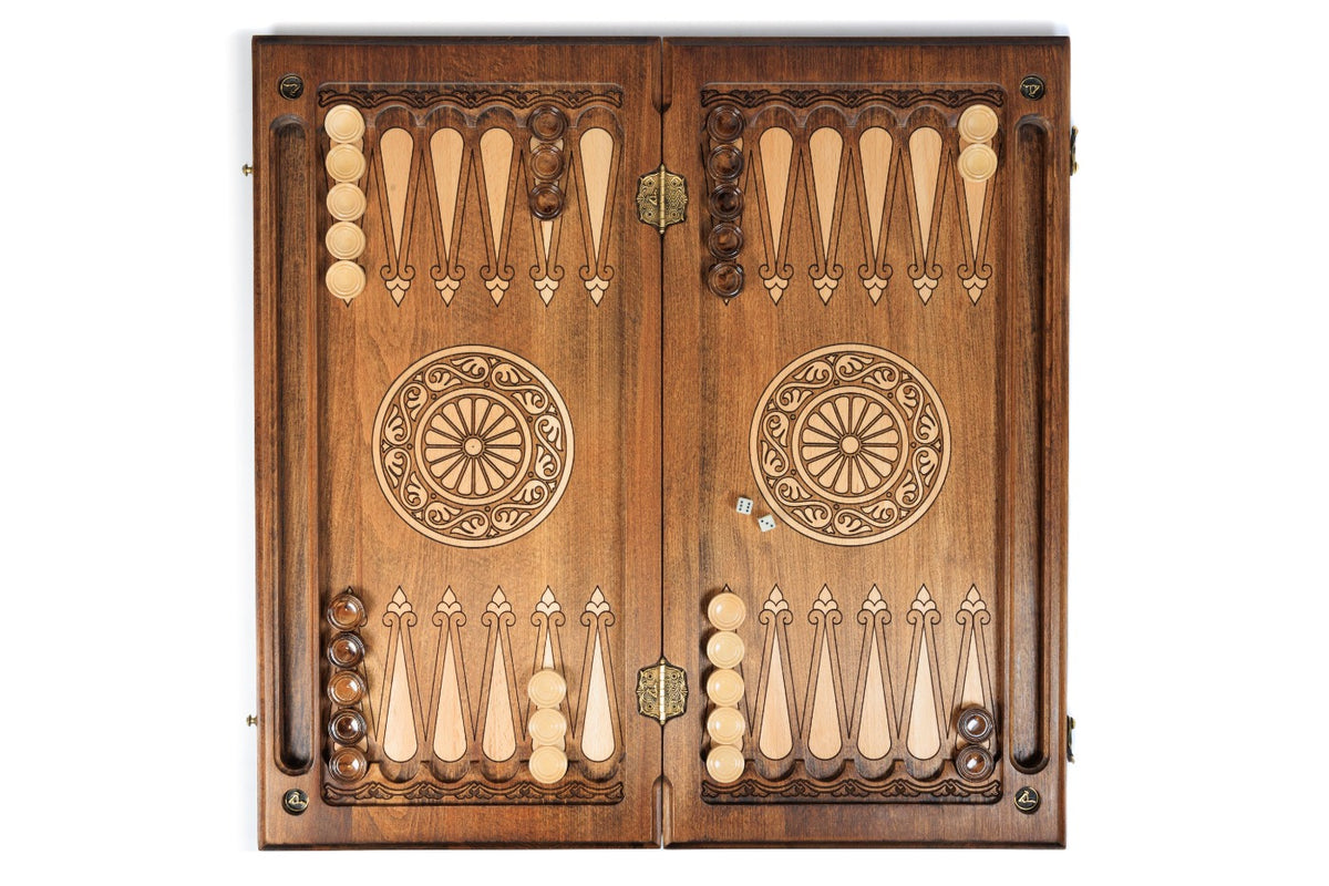 Juego de backgammon con ciervo, 60 cm – foto 11