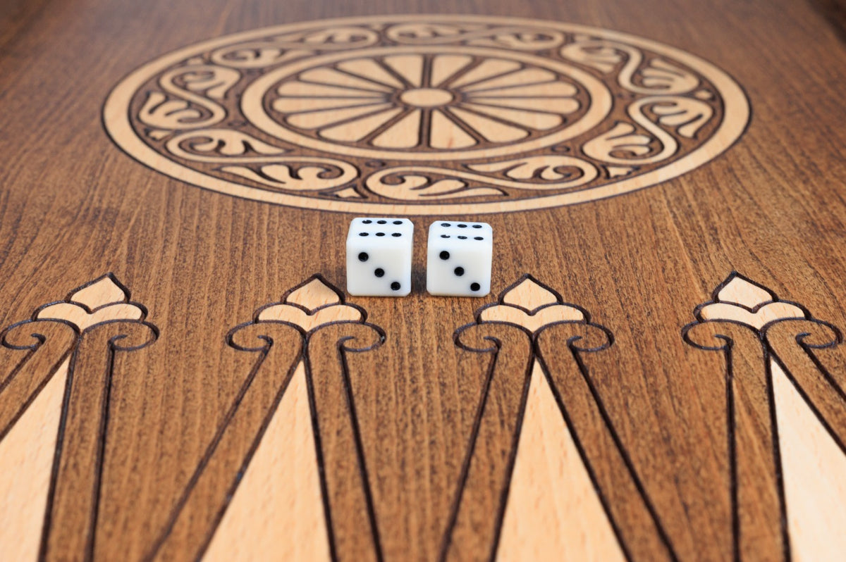 Juego de backgammon con ciervo, 60 cm – foto 12