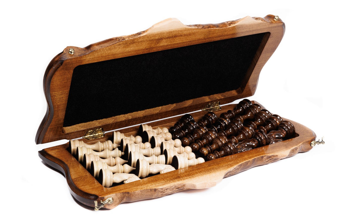 Handmade Wooden Chess Set with Ararat Outline, 50 cm - photo 3