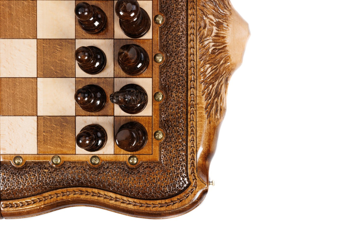 Handmade Wooden Chess Set with Ararat Outline, 50 cm - photo 10