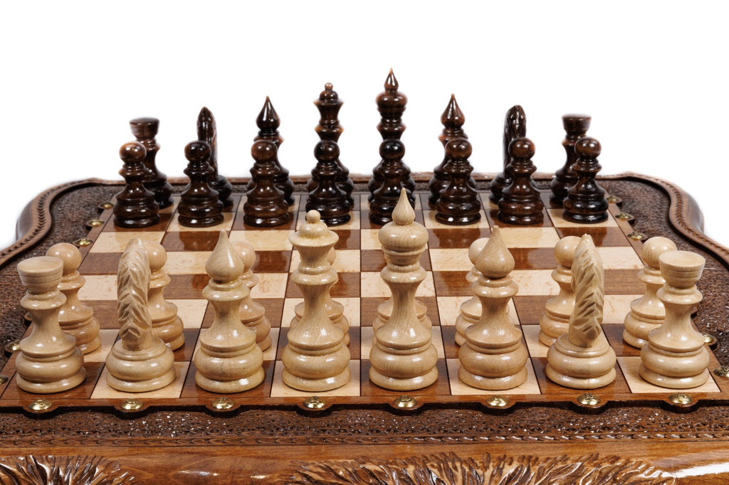 Handmade Wooden Chess Set with Ararat Outline, 50 cm - photo 6