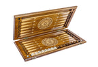 Handmade Wooden Backgammon Set with Pomegranate and Epoxy Resin, 60 cm - photo 9