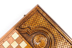 Handmade Wooden Backgammon Set with Pomegranate and Epoxy Resin, 60 cm - photo 12