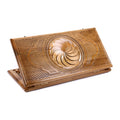 Handmade Walnut Backgammon Set with Eternity Sign, 60 cm