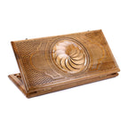 Handmade Walnut Backgammon Set with Eternity Sign, 60 cm