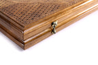 Handmade Walnut Backgammon Set with Eternity Sign, 60 cm - photo 11
