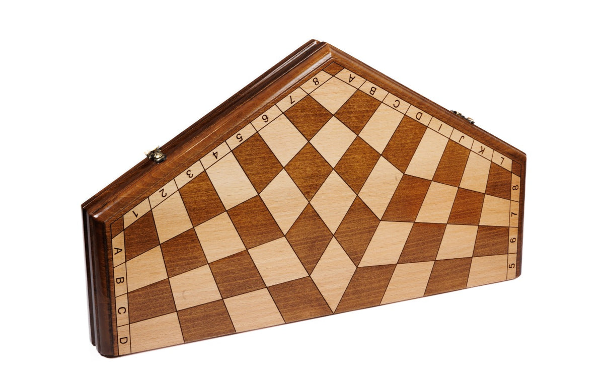 Handmade Wooden Chess Set for Three Players, 50 cm - photo 7