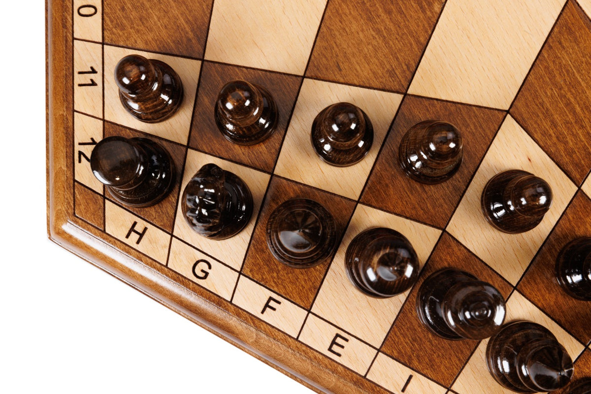 Handmade Wooden Chess Set for Three Players, 50 cm - photo 11