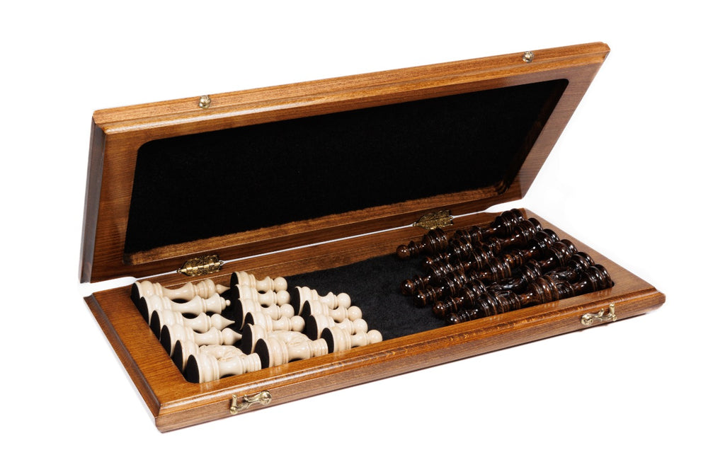 Handmade Wooden Chess Set, Classic Board, 50 cm - photo 3