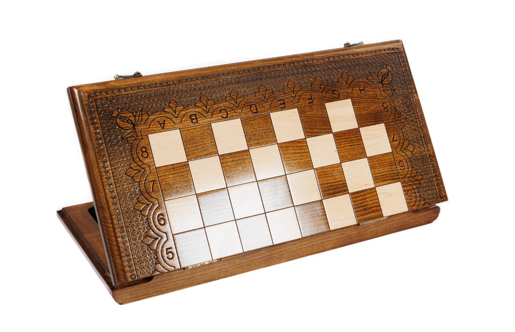 Handmade Wooden Chess Set, Classic Board, 50 cm - photo 4