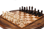 Handmade Wooden Circular Chess Set, 50 cm - photo 2