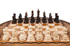 Handmade Wooden Circular Chess Set, 50 cm - photo 5