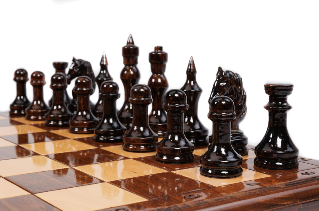 Handmade Wooden Chess Set, Classic Board, 50 cm - photo 8