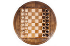 Handmade Wooden Circular Chess Set, 50 cm - photo 7