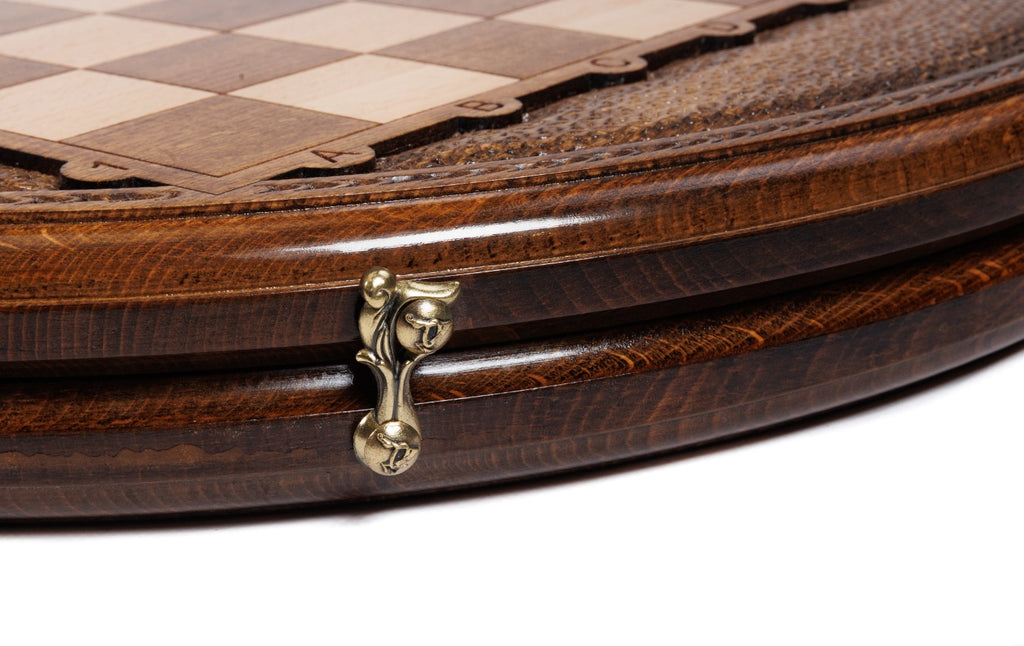 Handmade Wooden Circular Chess Set, 50 cm - photo 12