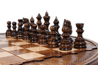 Handmade Wooden Circular Chess Set, 50 cm - photo 8