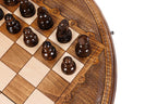 Handmade Wooden Circular Chess Set, 50 cm - photo 11