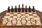 Handmade Wooden Circular Chess Set, 30 cm - photo 5