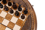 Handmade Wooden Circular Chess Set, 30 cm - photo 10