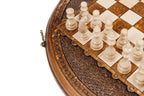 Handmade Wooden Circular Chess Set, 30 cm - photo 11