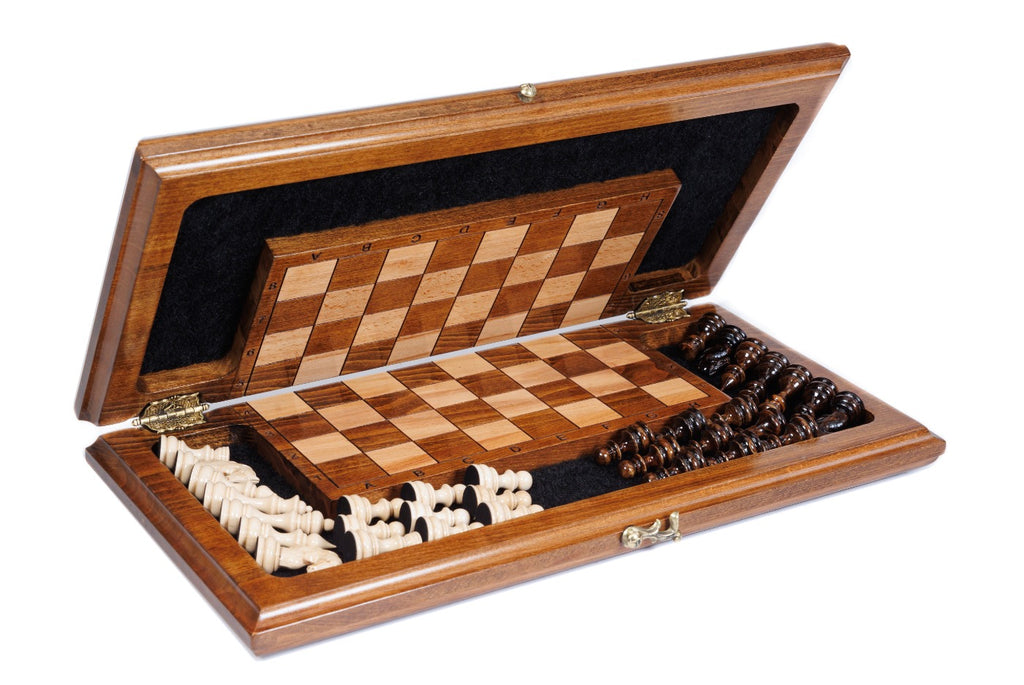 Handmade Wooden Chess Set with Eternity Sign, 40 cm - photo 3