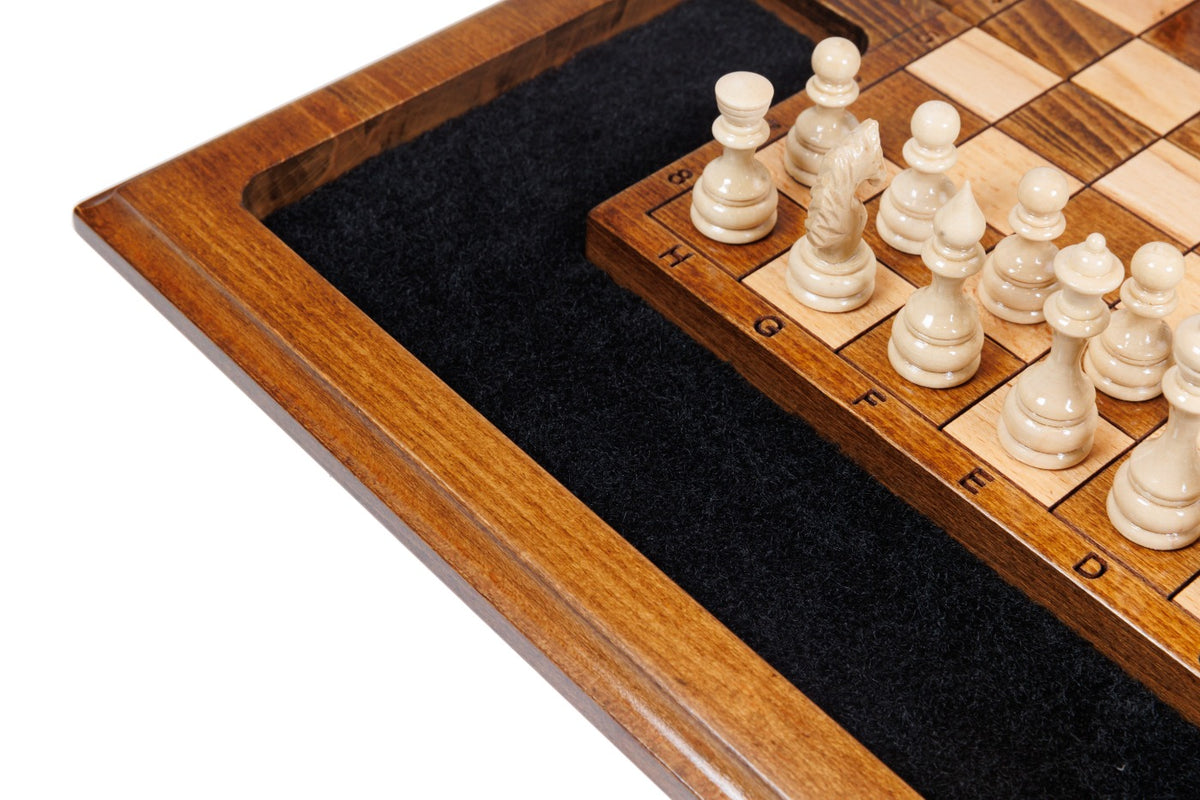 Handmade Wooden Chess Set with Eternity Sign, 40 cm - photo 11