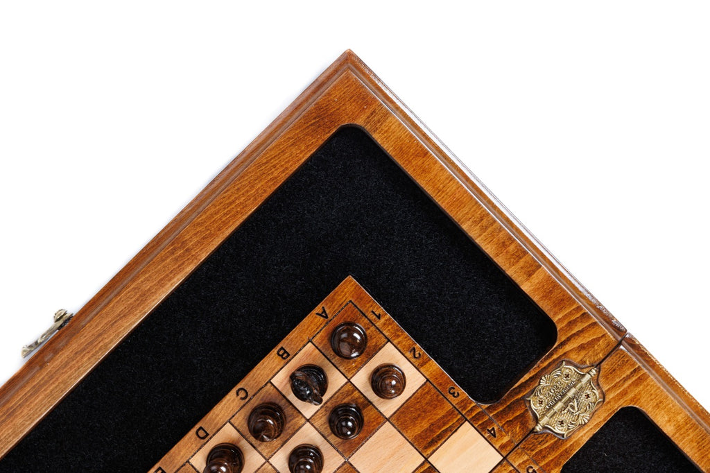 Handmade Wooden Chess Set with Eternity Sign, 40 cm - photo 12