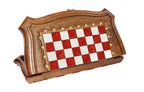 Handmade Walnut Chess Set with Epoxy Resin, 40 cm - photo 4