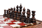 Handmade Walnut Chess Set with Epoxy Resin, 40 cm - photo 9
