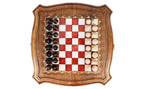 Handmade Walnut Chess Set with Epoxy Resin, 40 cm - photo 6