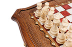Handmade Walnut Chess Set with Epoxy Resin, 40 cm - photo 8