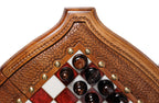 Handmade Walnut Chess Set with Epoxy Resin, 40 cm - photo 11