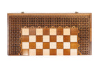 Handmade Wooden Chess and Backgammon Set with Ornamental Braid Pattern, 50 cm - photo 8