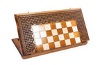 Handmade Wooden Chess and Backgammon Set with Ornamental Braid Pattern, 50 cm - photo 4