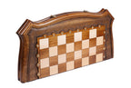Handmade Wooden Chess Set with Contour Outline, 60 cm - photo 4