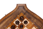 Handmade Wooden Chess Set with Contour Outline, 60 cm - photo 11