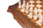Handmade Wooden Chess Set with Contour Outline, 60 cm - photo 8