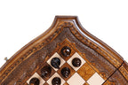 Handmade Wooden Chess Set with Contour Outline, 30 cm - photo 9