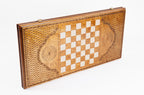 Handmade Wooden Backgammon Set with Eternity Sign, 60 cm - photo 2