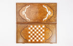 Handmade Wooden Backgammon Set with Eternity Sign, 60 cm - photo 5