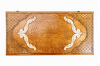 Handmade Wooden Backgammon Set with Eternity Sign, 60 cm - photo 7