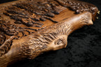 Handmade Walnut Backgammon Set with Noah's Ark Scene, Hornbeam Inlay and Ararat Outline, 60 cm - photo 12